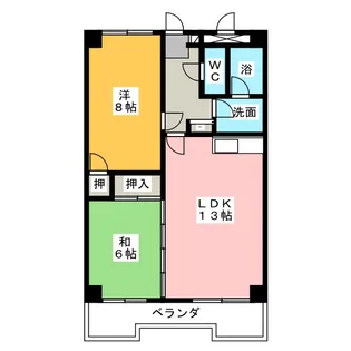 オーキッドマンション内幸【8階】の間取り