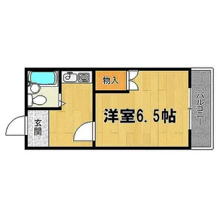 ヴィラ柏里【5階】の間取り