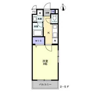 ミモザヒルズ岡山医大南【2階】の間取り