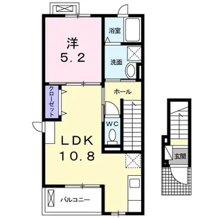 サンライズ・パークス【2階】の間取り