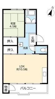 UR醍醐石田【5階】の間取り