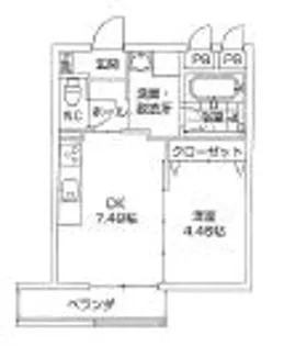 あさひレジデンス表町【1階】の間取り