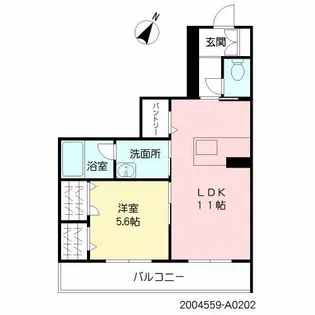 グリーンベルト神浦【2階】の間取り