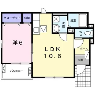 サニースクエア II【1階】の間取り