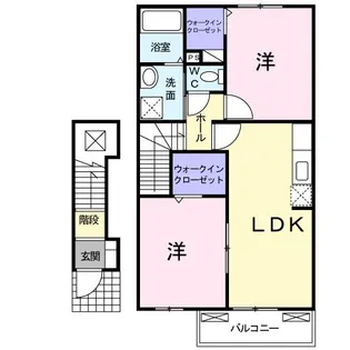 レバータIIB【2階】の間取り