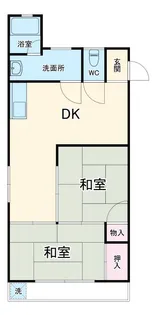 クロノス平塚北【2階】の間取り