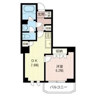 エスティメゾン北新宿【3階】の間取り