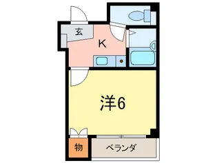 住吉スカイブルー【3階】の間取り