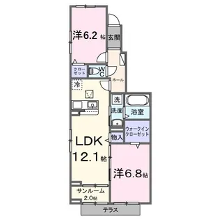 ウィステリア【1階】の間取り