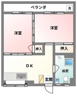 三上マンション【4階】の間取り