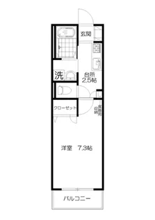 Casa Verde5番館【1階】の間取り