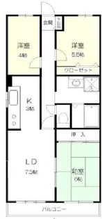 グランシティ小金井【3階】の間取り