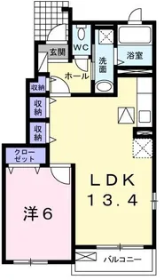 ラクス ビリーブ【1階】の間取り