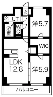 アグレアーブル【3階】の間取り