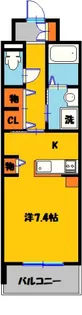 カシリ・エスポワール【1階】の間取り