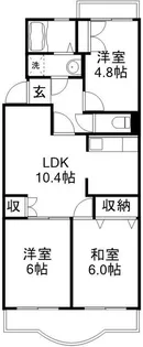 セントーサ西習志野II【3階】の間取り
