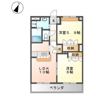 シリウス【3階】の間取り
