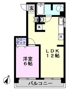 北小金京葉コーポ【2階】の間取り