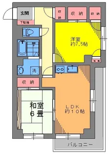 サンパーク北馬込【2階】の間取り