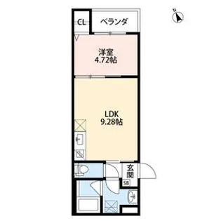 オーサムハウス城東(オーサムハウスジョウトウ)【3階】の間取り