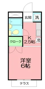 レイモンドハウスA棟【1階】の間取り