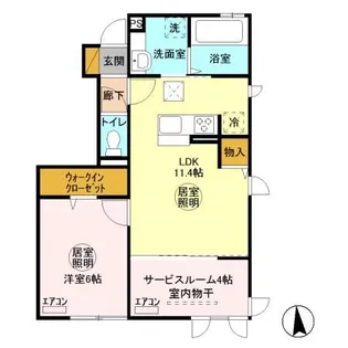 アクタス B【1階】の間取り