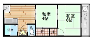 松本マンション【2階】の間取り