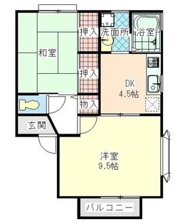 ヴィライワサキ【1階】の間取り