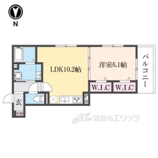 GRAMM深草South【2階】の間取り