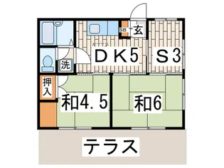 サンハイツヨシカタ【1階】の間取り