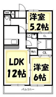 プラムガーデン【3階】の間取り
