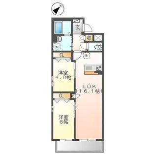 ルイーネ【4階】の間取り