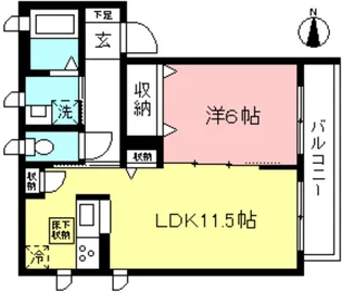 インペリアル W【1階】の間取り