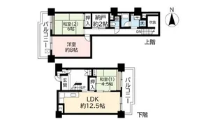 UR武庫川【4階】の間取り