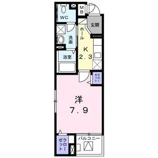 ルミソラーレ【3階】の間取り