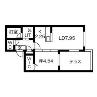Eclat une maison麻生【1階】の間取り