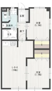 メゾン宿地【2階】の間取り