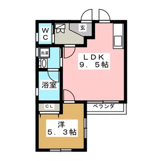 Hills Ichigaya【2階】の間取り