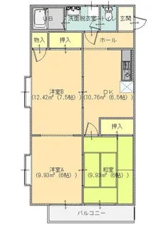 アネックス21大月【1階】の間取り