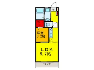 Lotus Court新深江【4階】の間取り