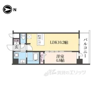 CRESTTAPP京都太秦天神川DEX2【4階】の間取り