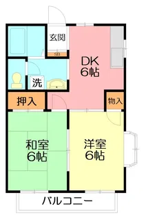 コートナカノII【2階】の間取り