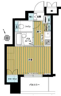 トーシンフェニックス目黒不動前【10階】の間取り