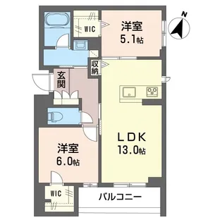 ソールテ大宮【2階】の間取り