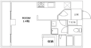 メゾンドールYASUDA【4階】の間取り
