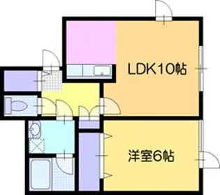 コートフルーレII【2階】の間取り