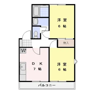 ヴェルテ弐番館【2階】の間取り