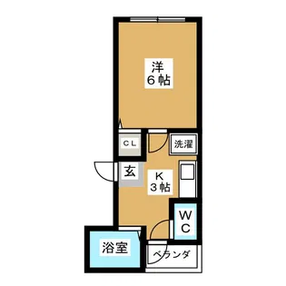 エスポワール藤井【1階】の間取り