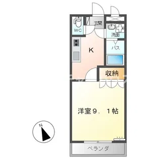 グラン・ブルー(Le Grand Bleu)【1階】の間取り