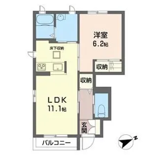 ボア・ソルテ【1階】の間取り